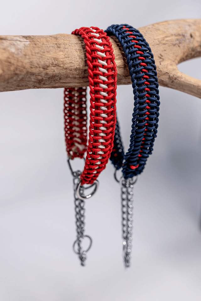 Collier martingale "Blue & Blood"