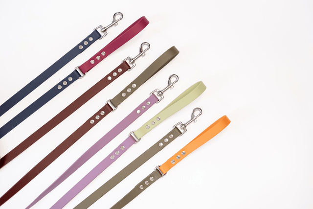 Laisse bicolore 2m en Biothane® (personnalisation de la couleur)