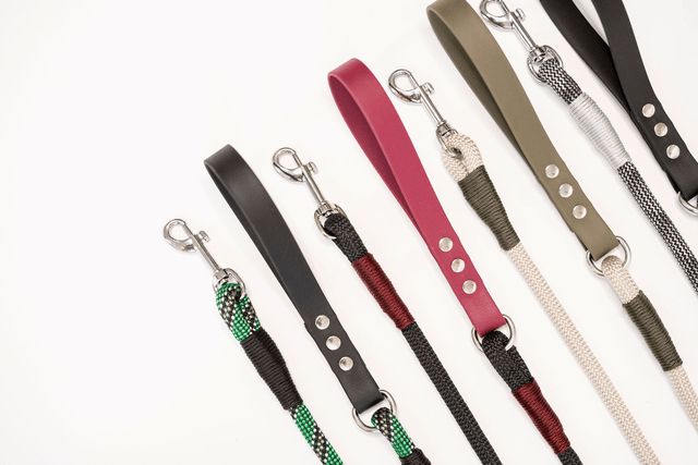 Laisse Shadow/Noire en corde et Biothane®