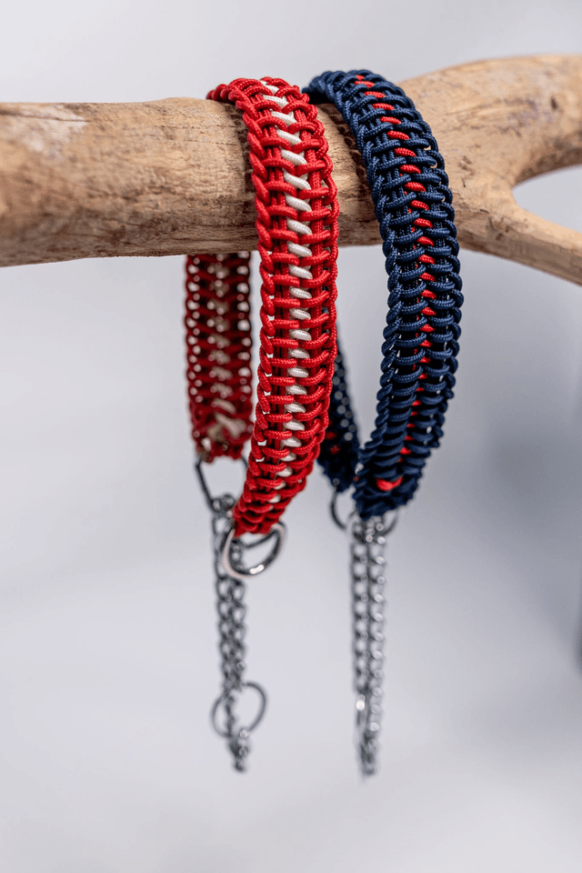 Collier martingale &quot;Blue &amp; Blood&quot;